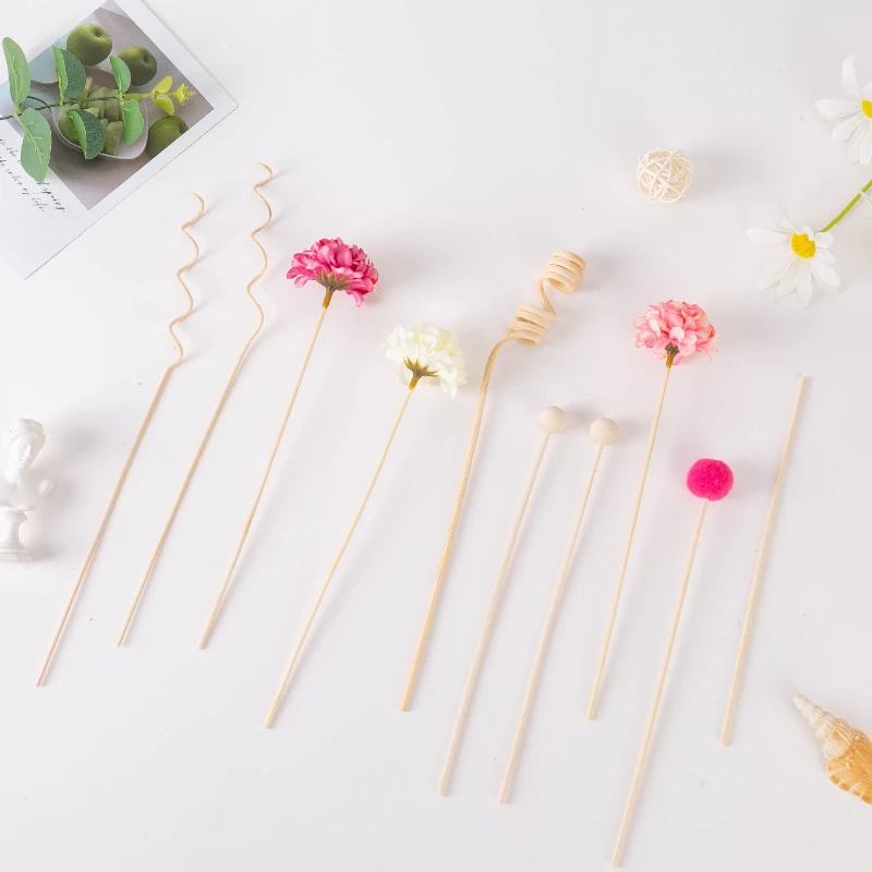 10 pz/set Fiore di Ortensia Reed Diffusore Bastoni FAI DA TE Senza Fuoco Fragranza Sostituzione di Ricarica Deodorante per ambienti Rattan Bastoni Complementi Arredo Casa