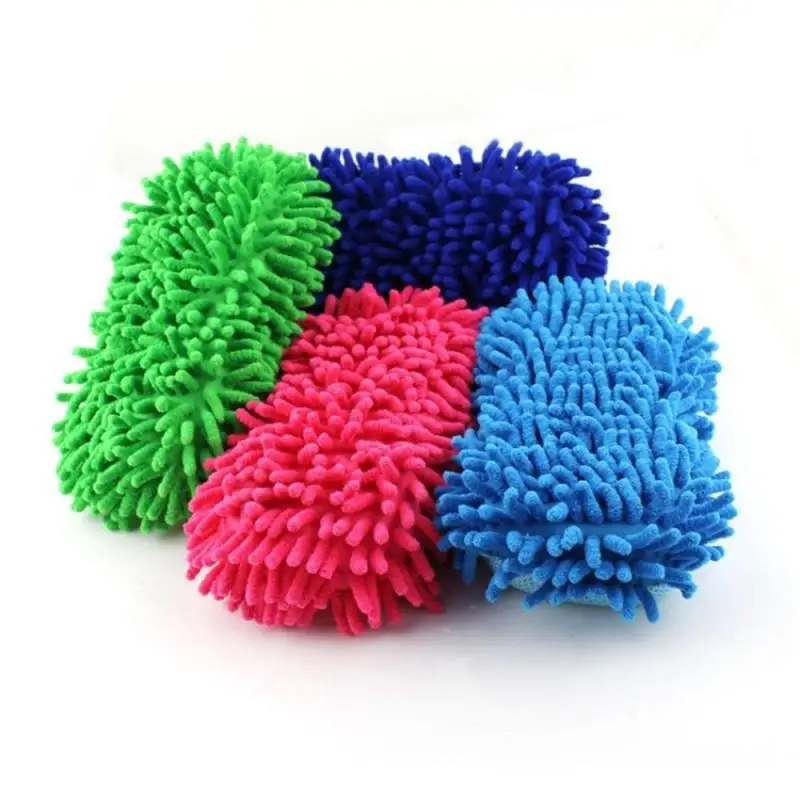 

Перчатки для мытья автомобиля мягкие супер микрофибра полотенце синель 2 в 1 тканевая салфетка для мойки, чистки автомобиля чистящие аксессуары