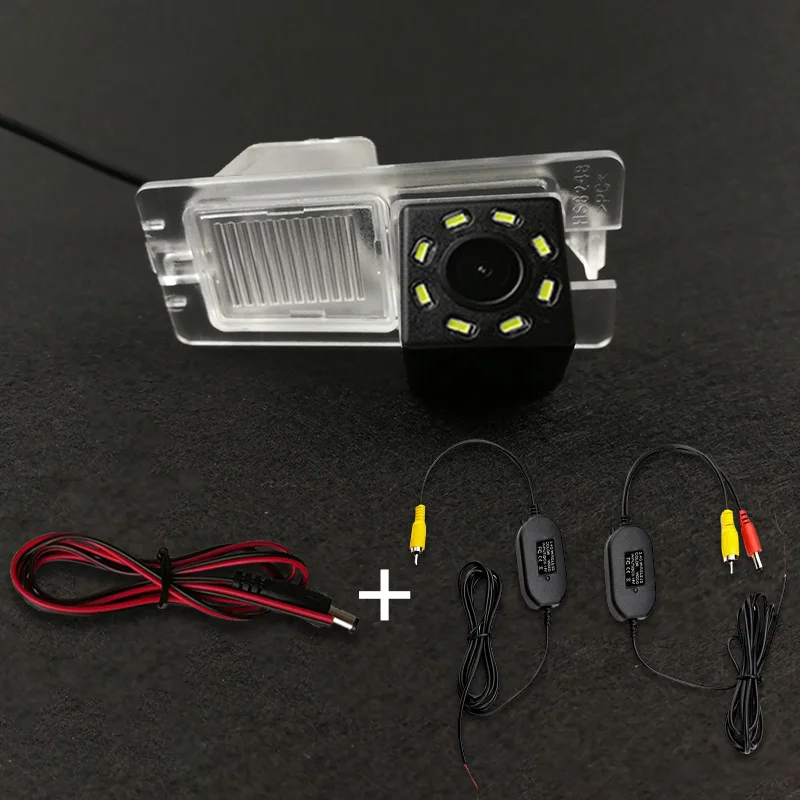 HD 무선 자동차 CCD 후면 카메라 Fisheye 8 12 led 동적 야간 투시경 브래킷 쌍용 Rexton Kyron Korando Actyon 주차