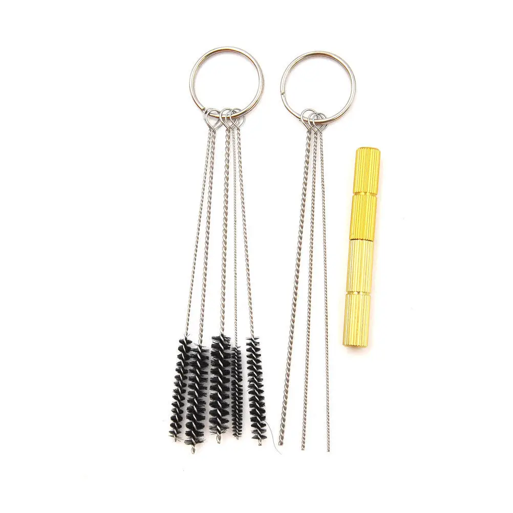 Airbrush Cleaning Kit Airbrush Spray Gun Nozzle Cleaning Needle & Brush Set Repair Tool 11pcs/set