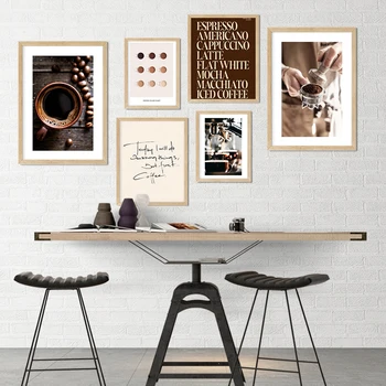 Coffee Color Chart Canvas 1