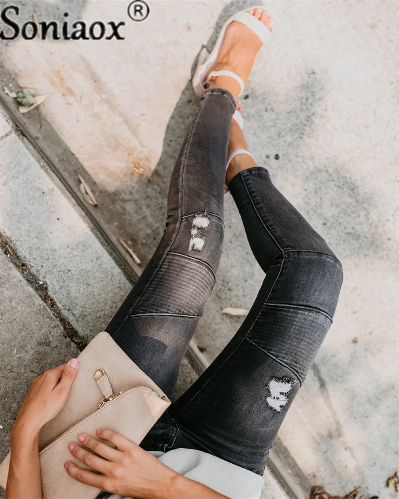 2022 Autumn Retro Mid Waist Pencil Jeans Pant For Women Slim Fit Female Denim Jeans Buttons Zipper Ladies Trouser Streetwear