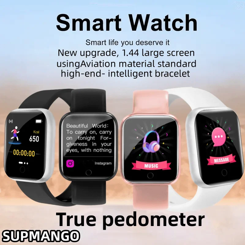 Y68 Real step count Sports Fashion Smart Watch Multifunctional Men And Women Networking Mobile Phone Music Fitness Sports Watch smart watch
