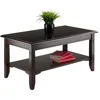 Wood Nolan Coffee Table, Cappuccino Finish 2