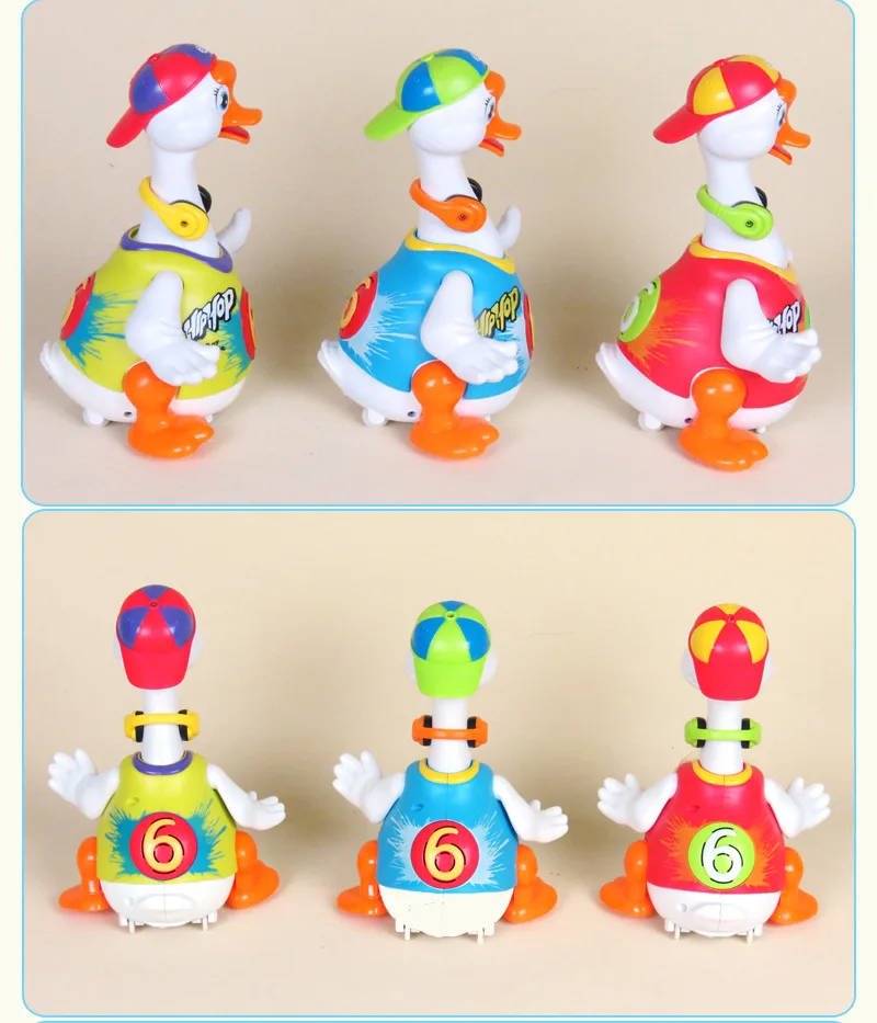 Robot Duck toy Interactive Dancing Duck Electronic Singing Cute Pet Toys Walk With LED For Children Birthday Gifts 5