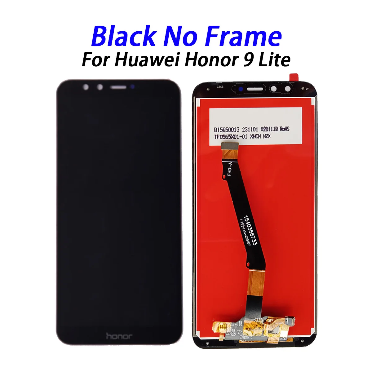 프레임 터치 스크린 어셈블리 포함 LCD 디스플레이, 화웨이 아너 9 라이트용, LLD-L11, L21, L31, AL0 스크린 교체