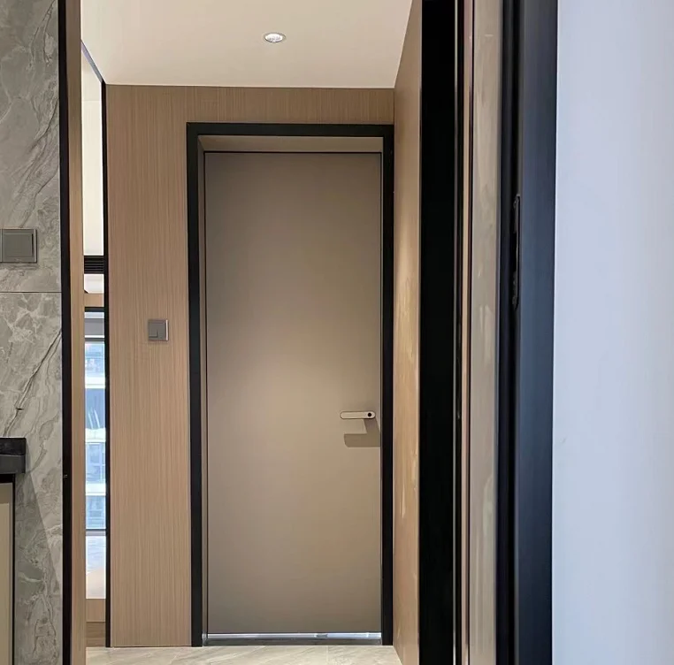 Aluminum wooden door