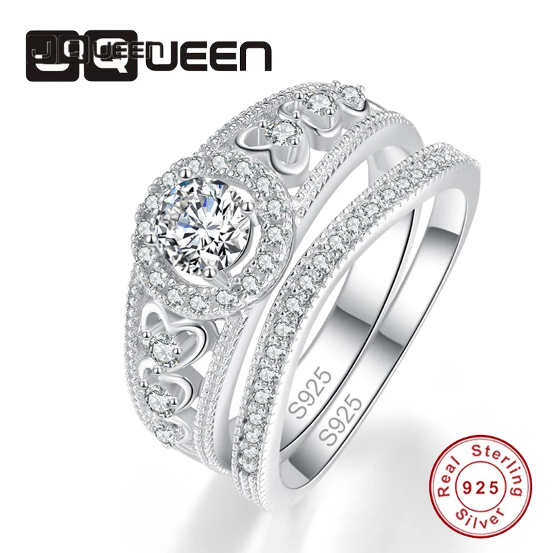 

Женский Свадебный комплект из кольца и сердца, с фианитом