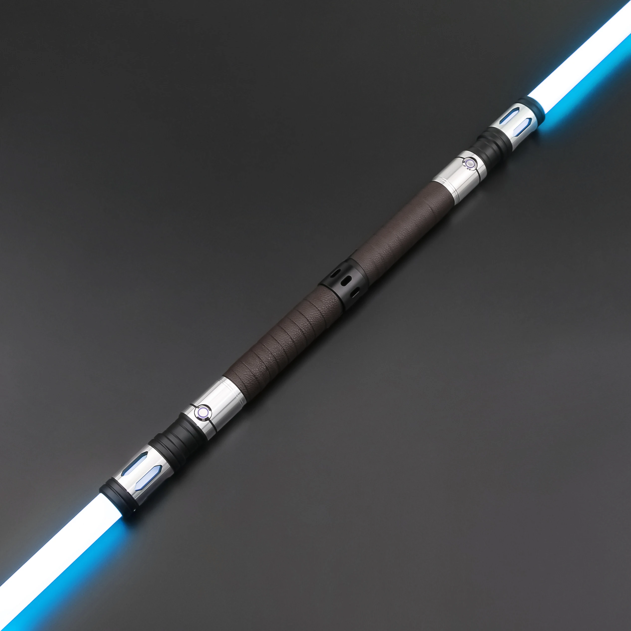 TXQSABER Neo Pixel Lightsaber Double Blade Spinning Sword RGB with