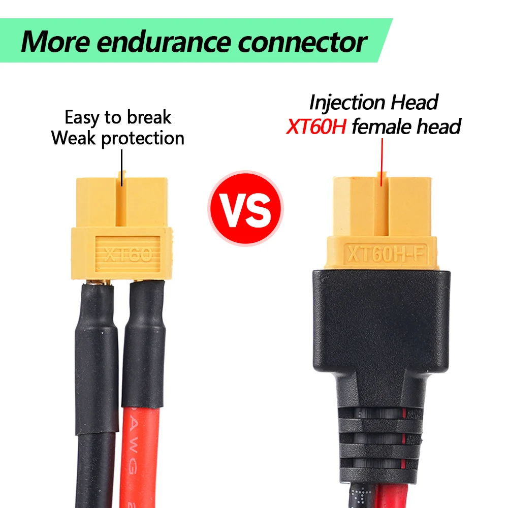3M XT60 14AWG 커넥터 연장 케이블(시가 라이터 플러그 포함) 태양광 발전기 발전소용 차량용 충전기 어댑터 코드
