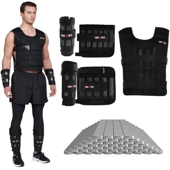 20kg Adjustable Weight Training Suit Empty Bag Fitness Running Vest, Hand And Foot Strength Training Physical Training Clothing 1