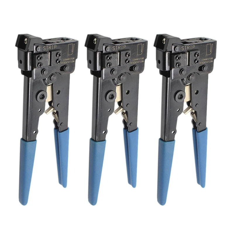 

3X для RJ45 8P8C 8P LAN Ethernet сетевой Кабельный Шнур обжимной инструмент