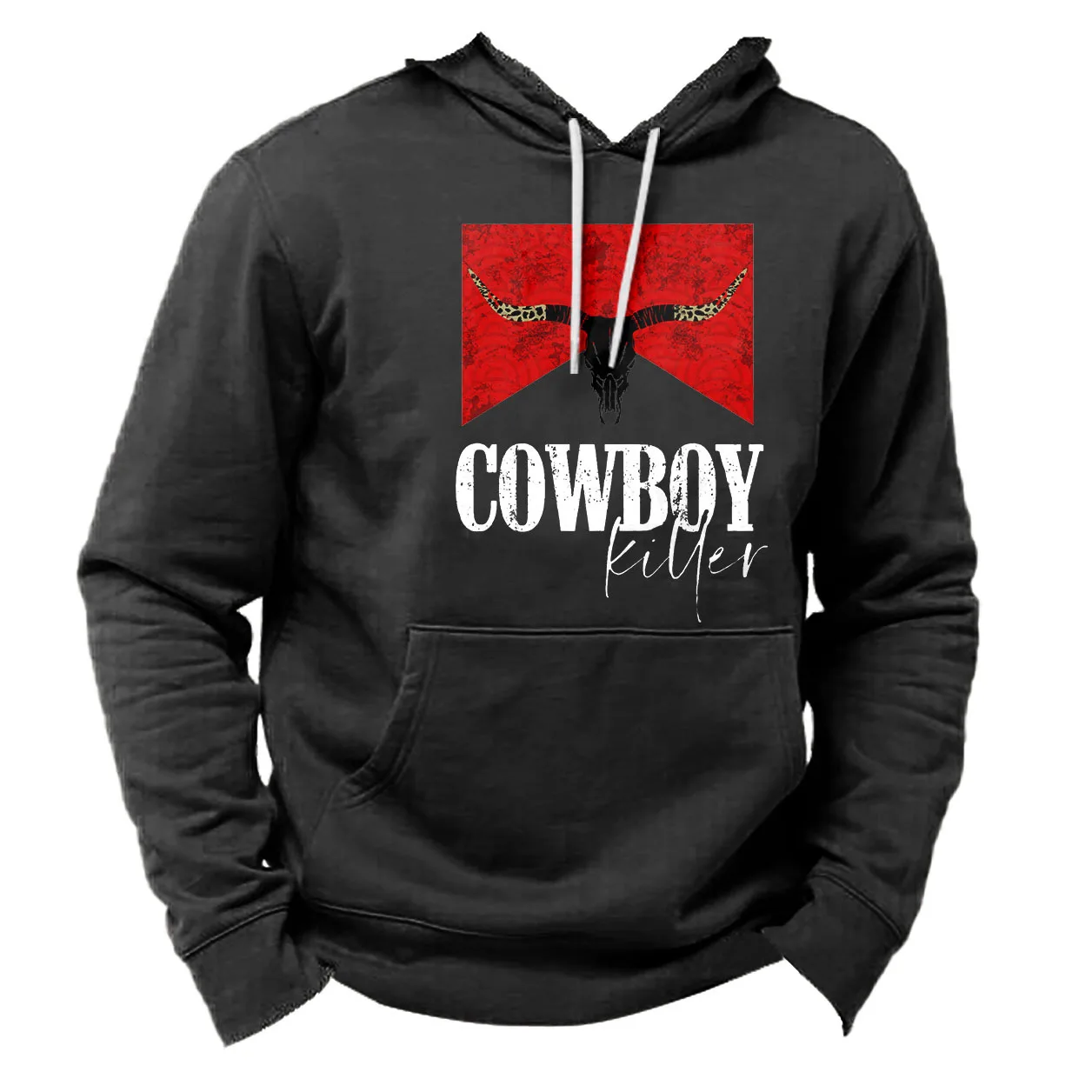 

Cowboy Killer Print Men’s Hooded Sweatshirt Autumn Fashion Hoodie Oversized Casual Pullover Unisex Basic Street Mens Clothing