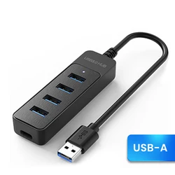 Enhanced High - Speed Multi - Port USB Hub with Type C Adapter for Laptops and Computers (USB Hub)
