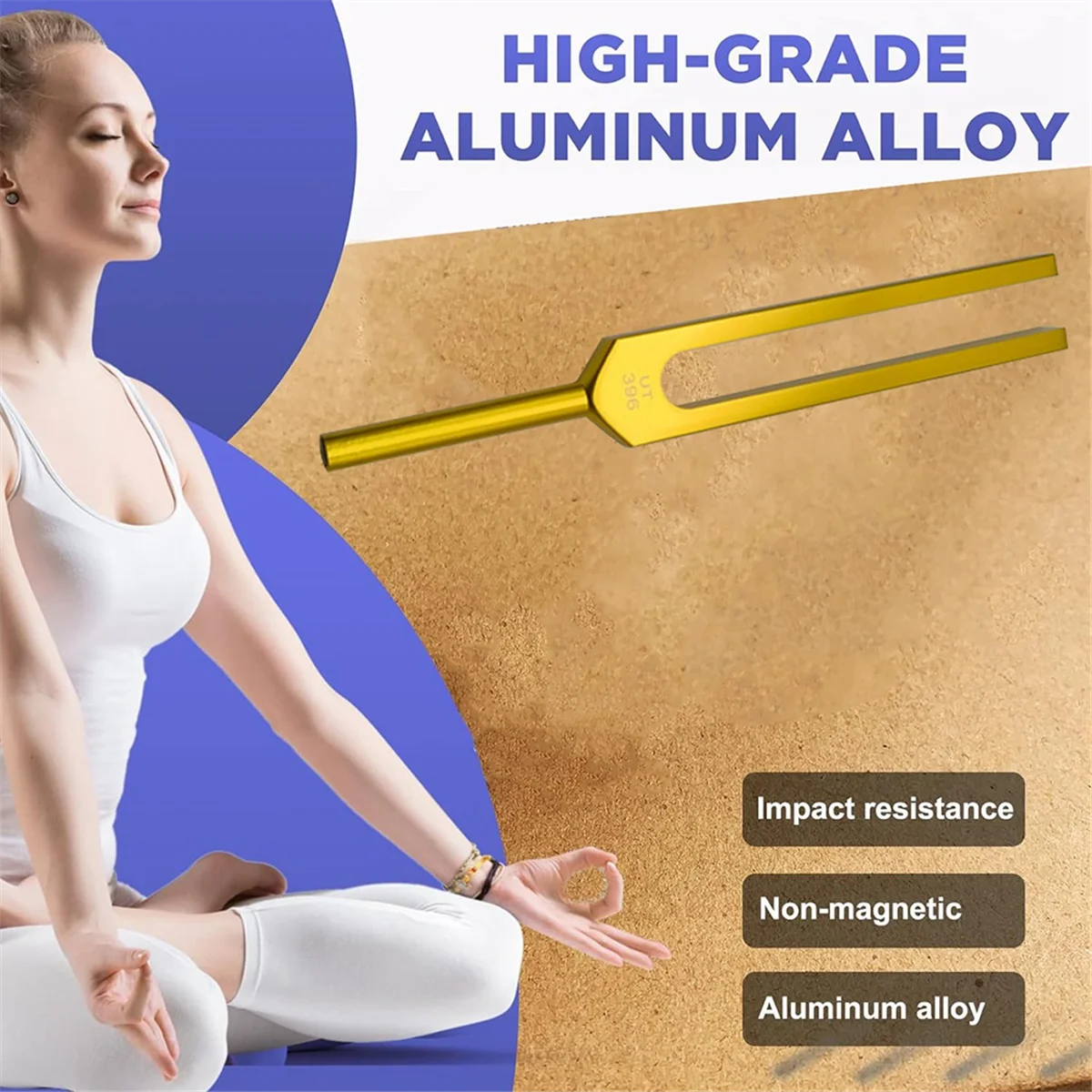 B48B-UT 396 HZ Tuning Fork Set, Tuning Fork for Healing Chakra, Sound Therapy, Keep Body, Mind and Spirit in Perfect Harmony