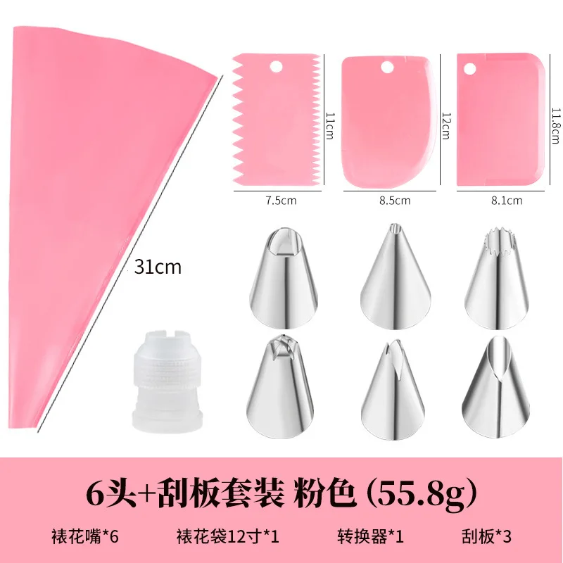 6 heads pink
