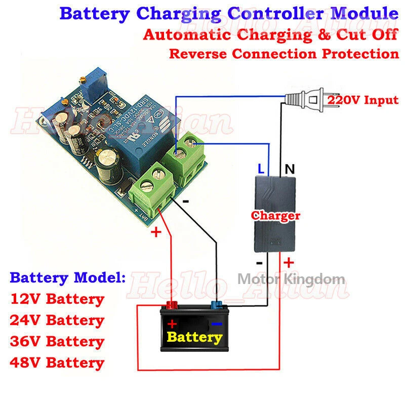 Automatic Battery Charger 24v Module | 36v Battery Charger Controller - 10a  12v 24v - Aliexpress