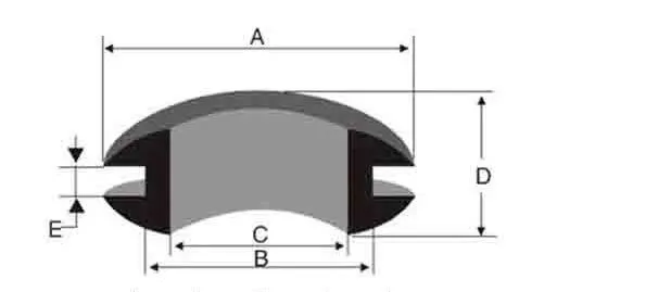 Description Picture 2 of item45mm inner diameter wire grommets cable seals hole plug