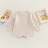 0-2Y Knitting Newborn Baby Girl Boy Spring Autumn Clothes Cute Long Sleeve Sweater Romper Jumpsuit Casual New born Outfits