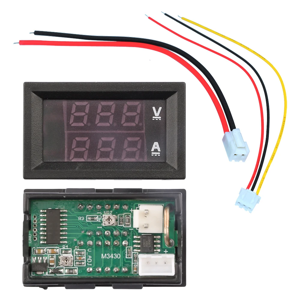 Digitales Voltmeter Mit Blauer LCD-Anzeige – Misst 4–30V Oder 0–100V, Ideal Für Auto & Elektronik