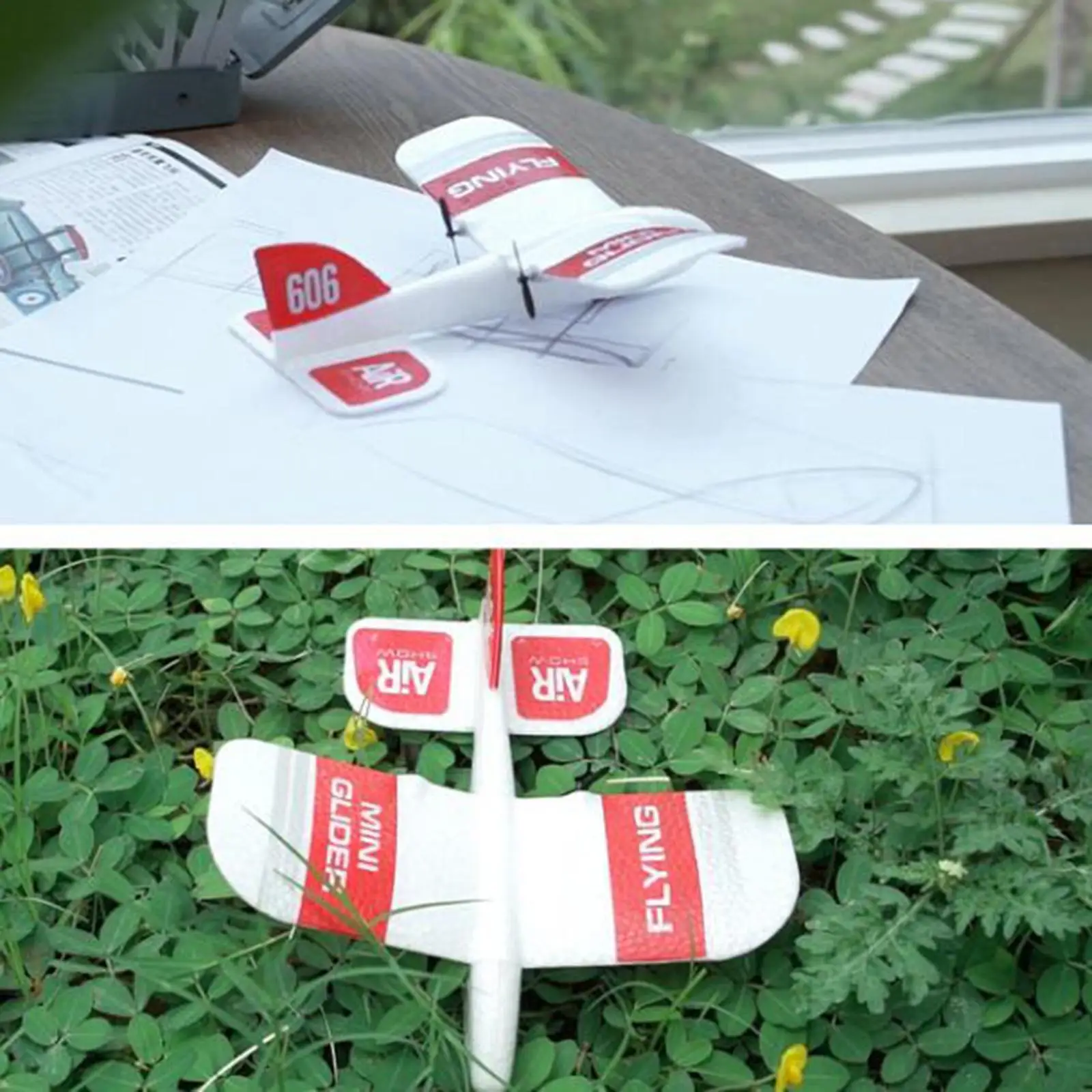 미니 EPP 폼 장난감 글라이딩 모델 DIY Fligt Time RC for KF606 스포츠 야외 초보자 소년
