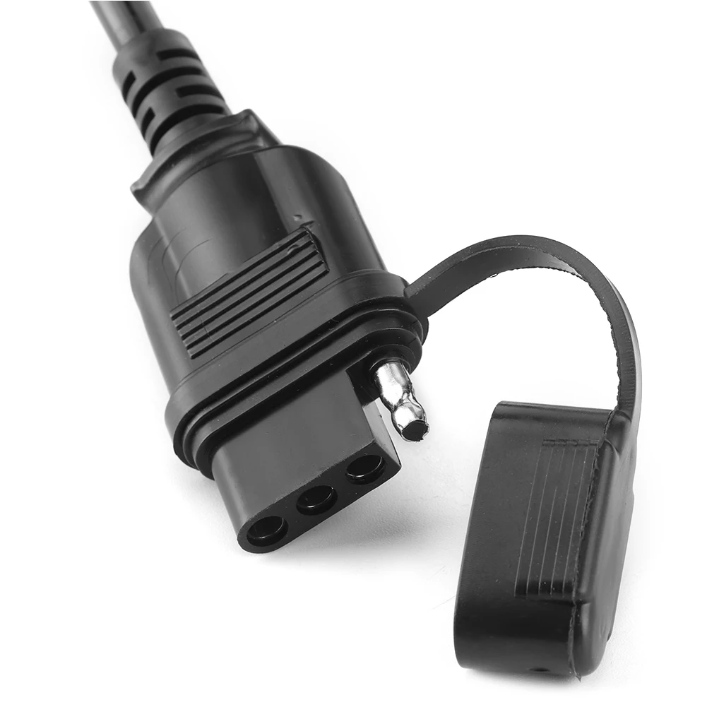 4-Pin Flat Extension Harness 3ft Waterproof Cover American Style Flexible Coiled Cable Connector For Trailers