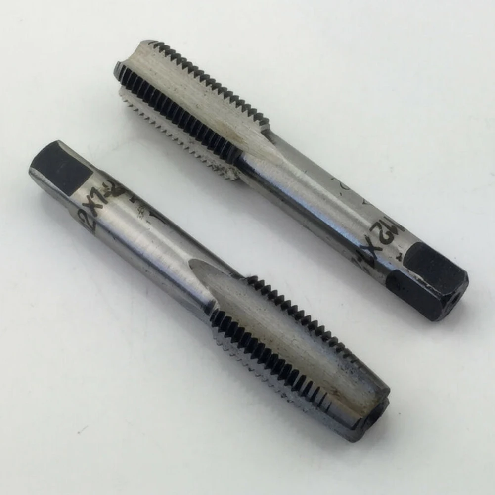 2개입 HSS 12mm x 1/25 메트릭 테이퍼 탭(우측 나사산) x 1/25mm, 산업 및 작업장 나사 가공 작업용