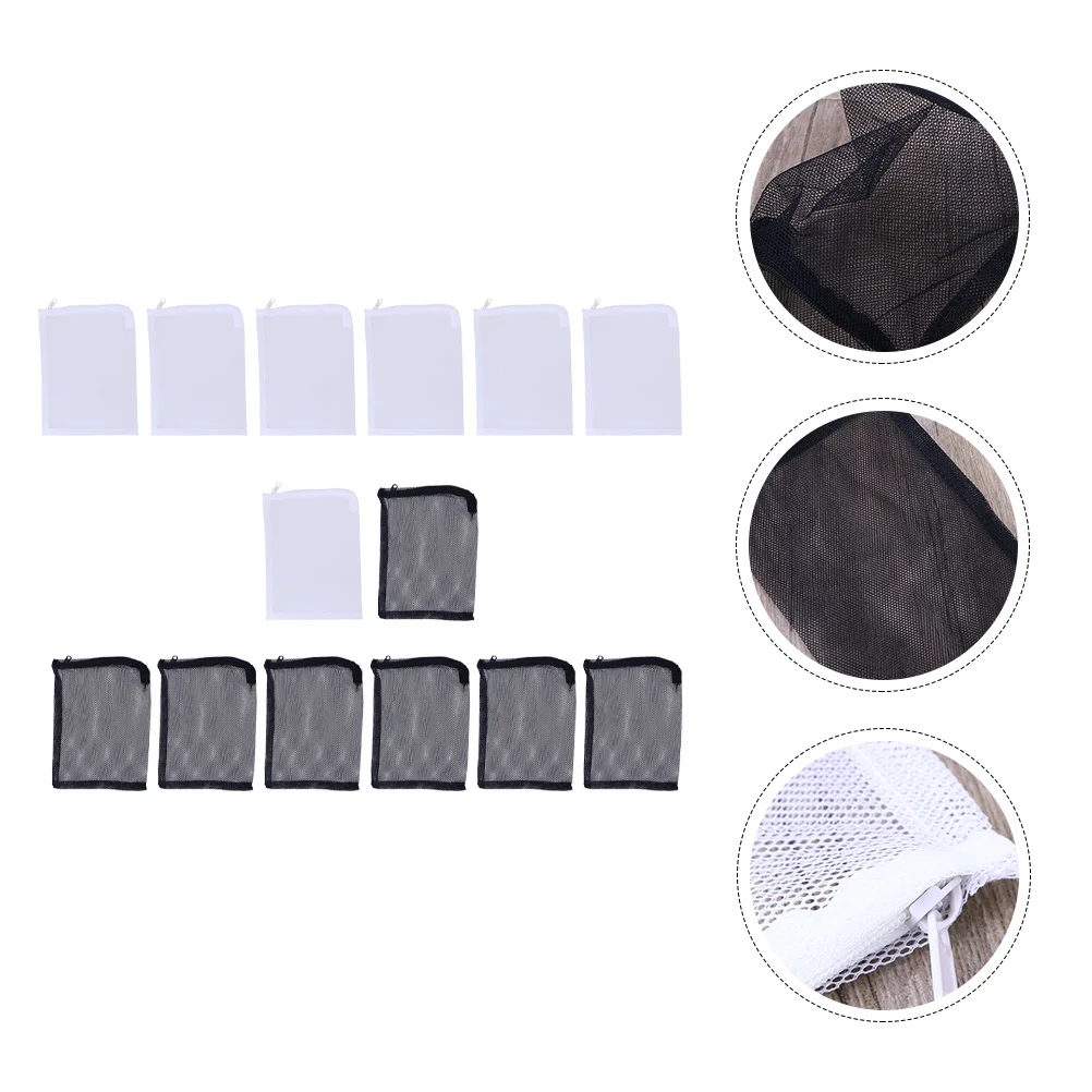 

14 Pcs Carbon Bags for Aquarium Small Mesh with Drawstring Fish Tank Filter Filtering Strainer