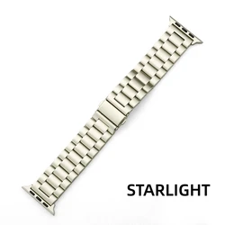 Premium Stainless Steel Watch Band - Elegant Metal Bracelet Strap for S10-46 45 44 42 49mm (8 starlight)