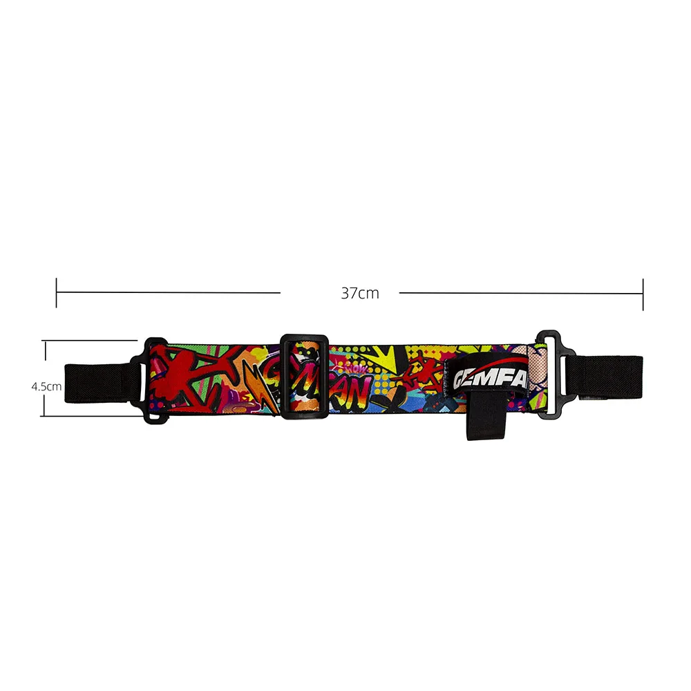 Packaging de la sangle GEMFAN WL-09 Graffiti pour lunettes FPV, accessoire de support réglable.