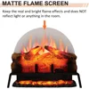 24" Free Standing Electric Fireplace Log Set Insert, 750W/1500W Heater, 6 Flame Colors with 5 Brightness, Crackling Sound 6