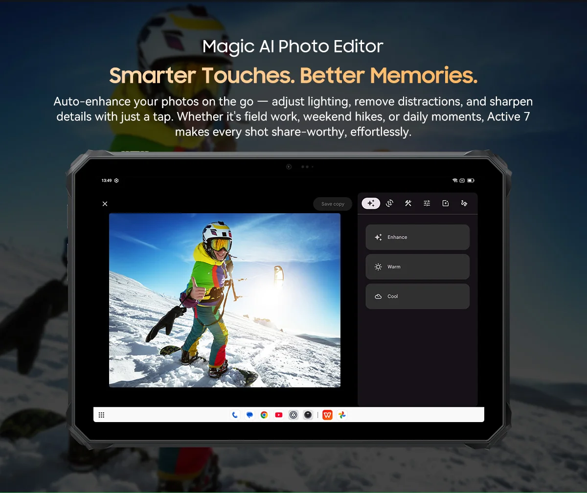 BlackView Active 7 11'' Rugged Tablet [No EU Charger] 24(8+16)GB+128GB Night Version IPS 120Hz 10000mAh 45W  Android 15 NFC