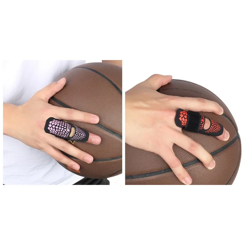 2pcs 농구 압축 손가락 가드 보호대 보안 공 게임 배구 붕대 벨크로 스트랩 관절 보호 통기성 CN