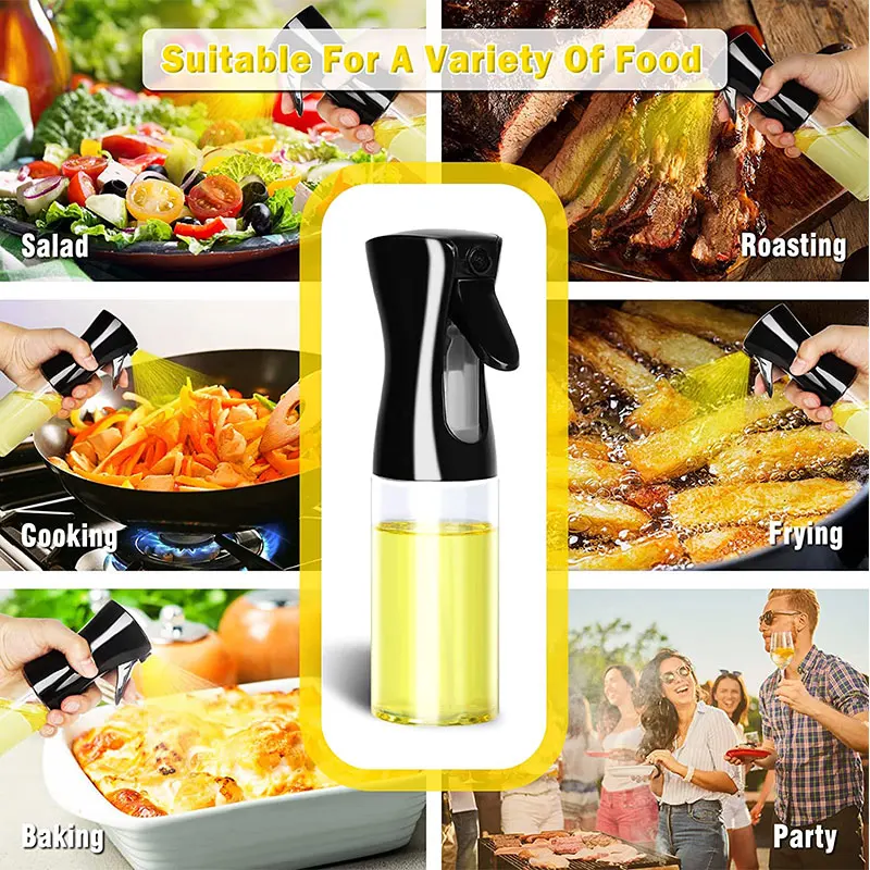 Oil Spray Bottle Kitchen Cooking Olive Oil Storage Bottle Continuous Spray Camping BBQ Baking Soy Sauce Sprayer Containers 3