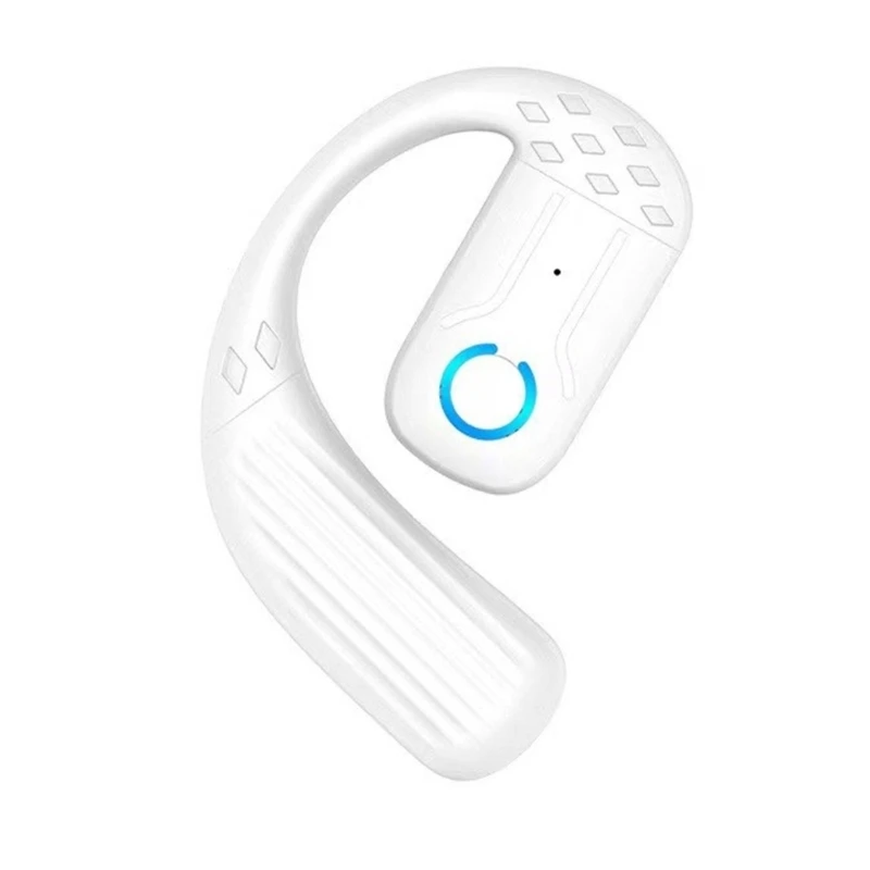 Wireless Bluetooth Earbuds with Earhooks - Sleek Single Ear Business Headset