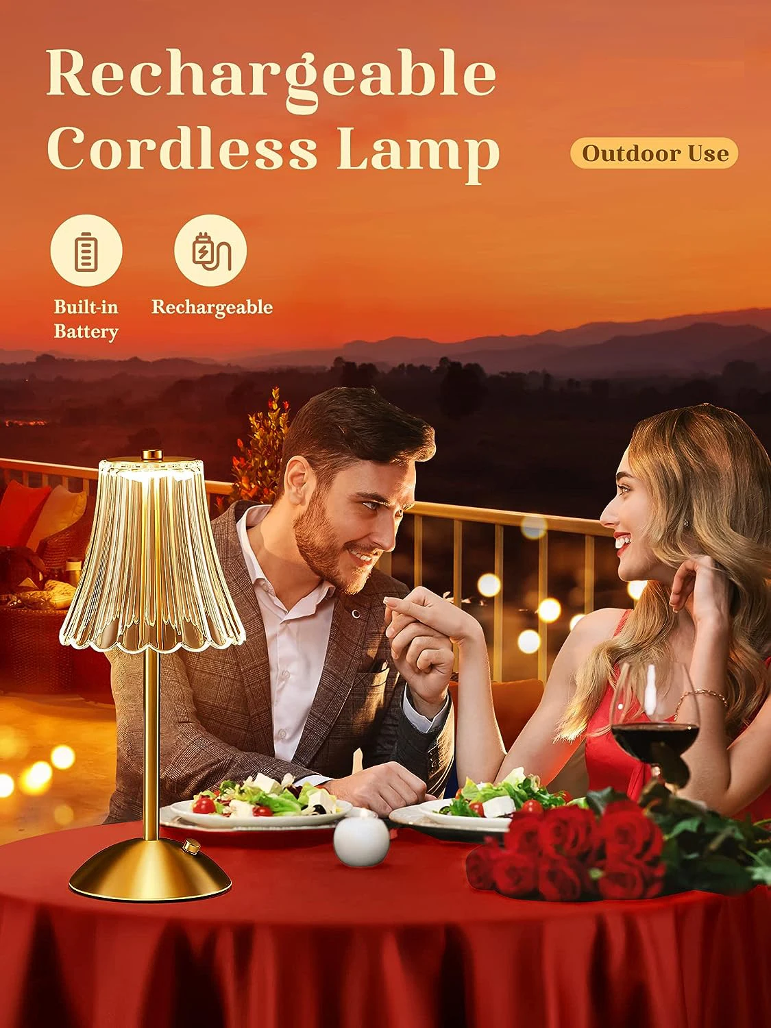 LED Touch Sensor Rechargeable Night Light for Home and Hospitality Decor