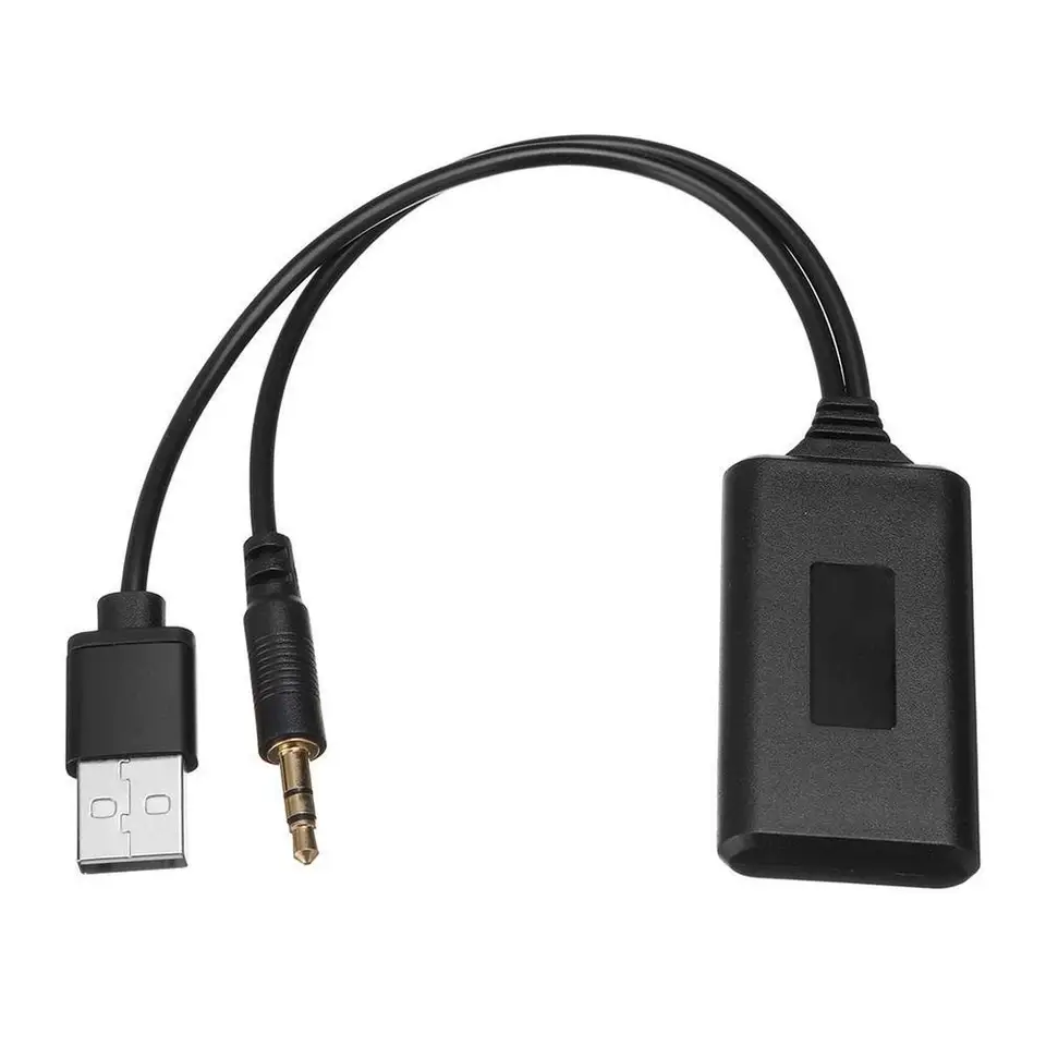 Adaptador de receptor de música Bluetooth inalámbrico en el coche AUX Cable  USB para BMW E90 E91 E92 E93, adaptador Bluetooth Streaming Cable Media