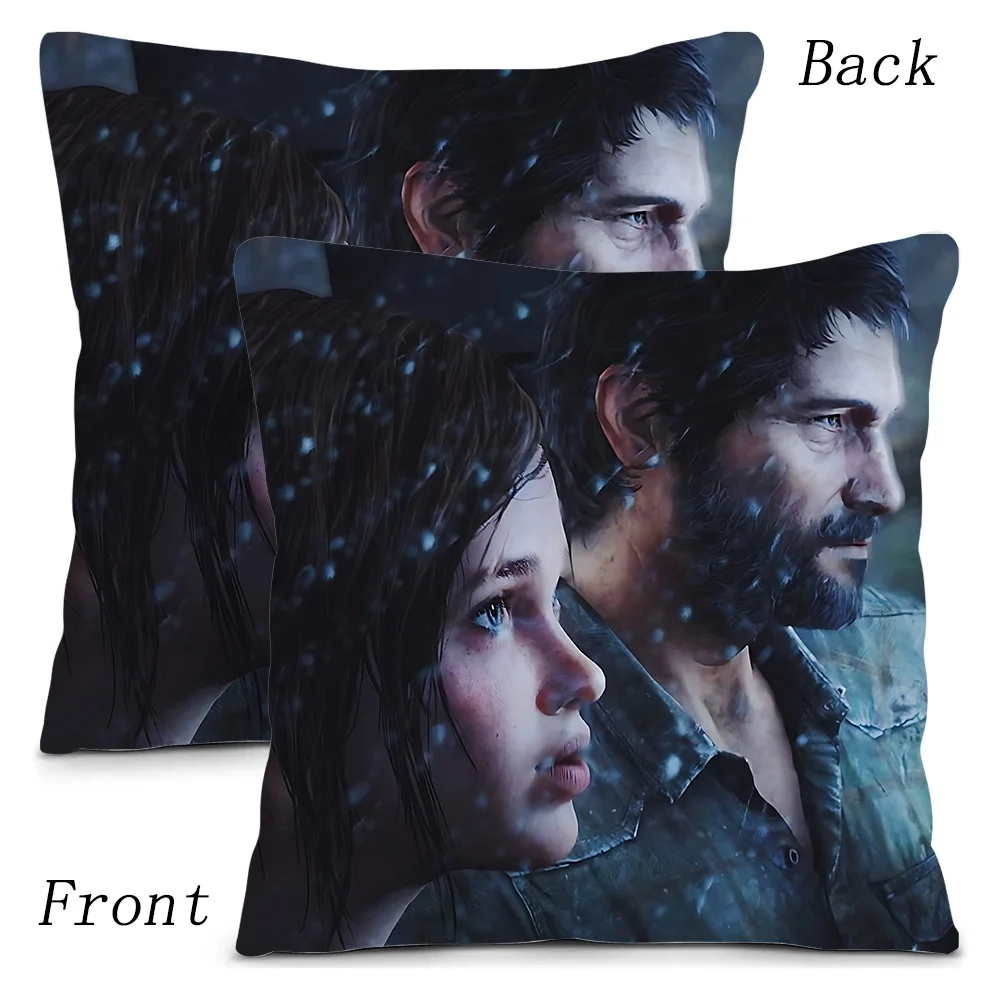 Game The Last of Us Pillow Covers Cartoon Sofa Decorative Home Double-sided Printing Short Plush Cute Cushion Cover 4