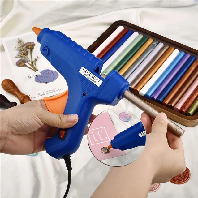 glue Gun Hot Melt Glue Gun Adhesive Electric Sealing Wax Seal wax Beads wax  stamp melt craft Envelope stamp Making Tools - AliExpress