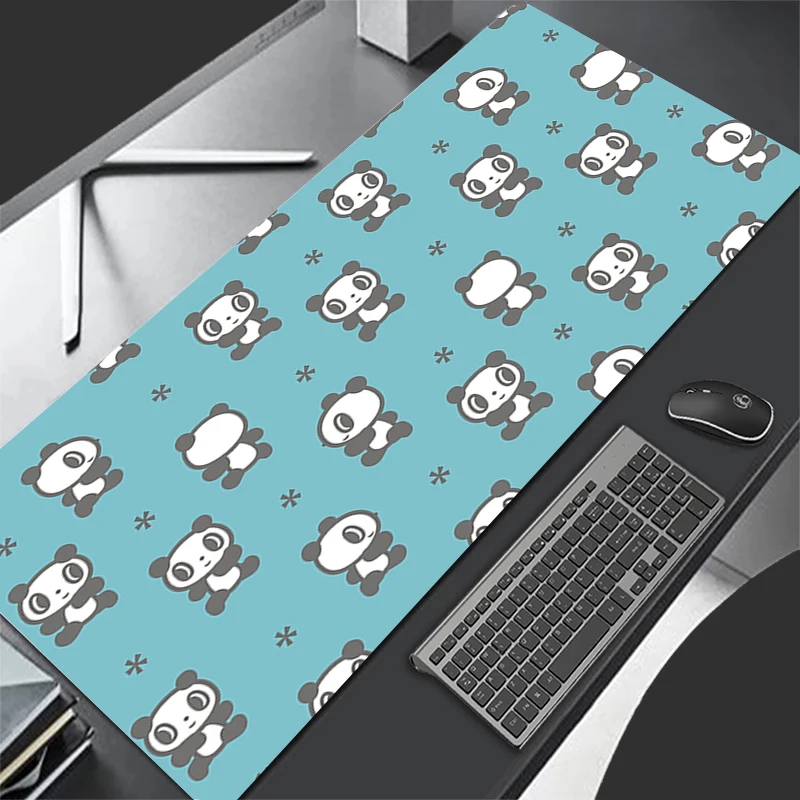 

Anime Panda Cute Large Mouse Pad 900x400 Keyboard Laptop Game Non-slip Mousepad PC Office Rubber Soft Desk Mat Kawaii Mouse Mats