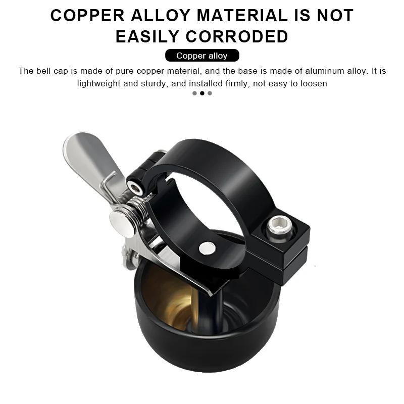 Bicycle Bell Retro Bicycle Bell Copper Classical Clear Loud Sound MTB Bike Handlebar Ring Horn Safety Cycling Warning