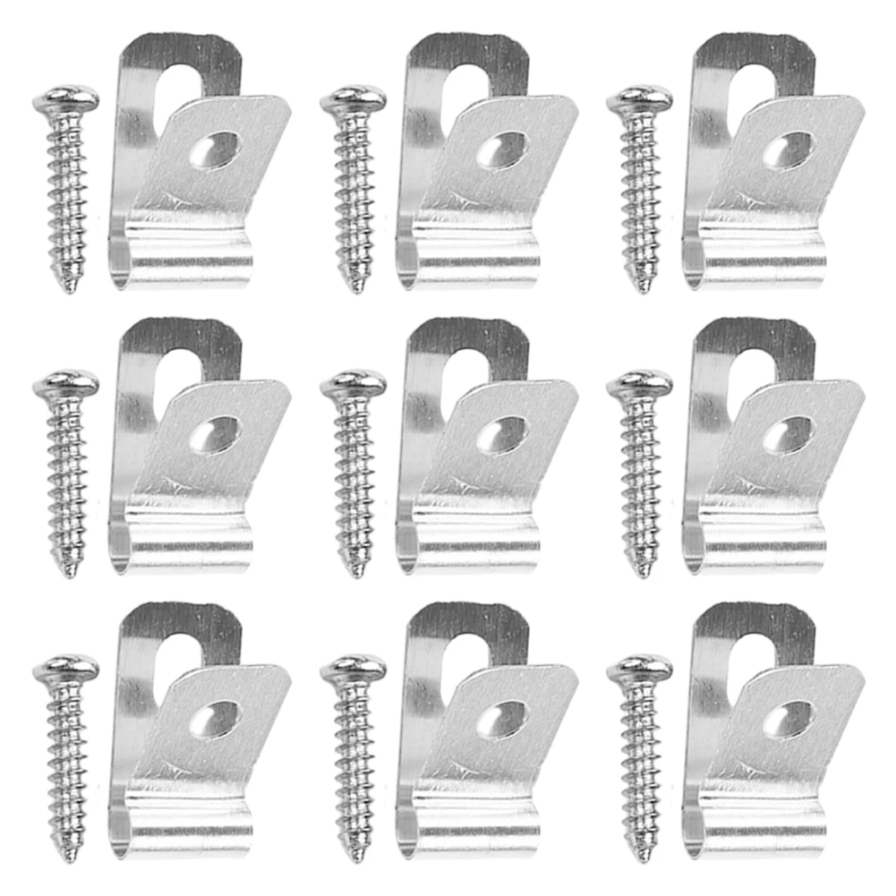 Garden Fence Wire Mounting Clip 100/200pcs Agricultural Fencing Mounting Clips Stainless Steel Aluminum Wire Fence Fasteners