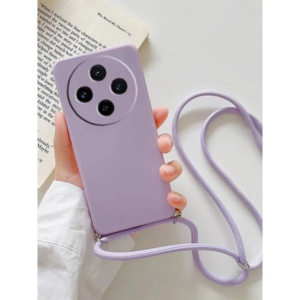 Crossbody Lanyard Silicone Phone Case with Camera Protection