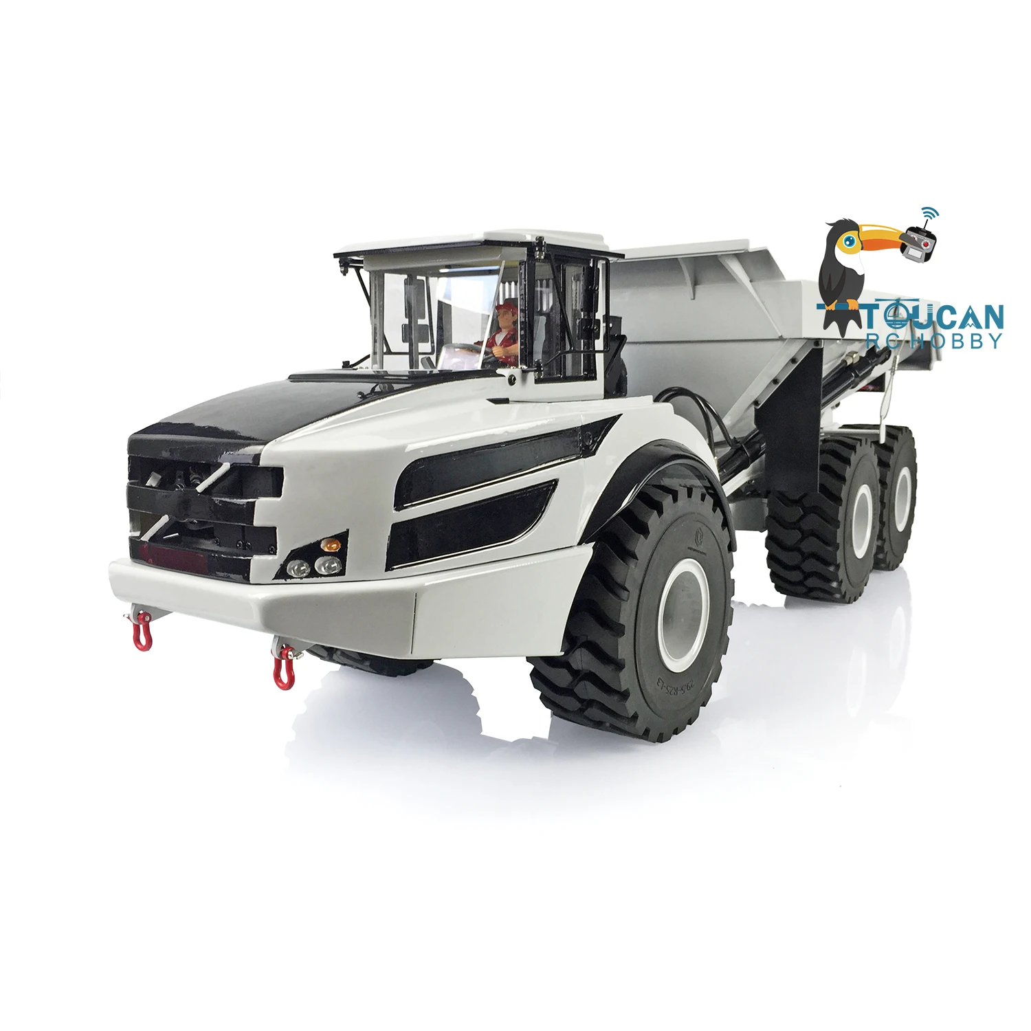 1/14 Metal 6*6 RC Articulated Truck RTR Hydraulic Remote Control Dumper Car Model Motor ESC Lights Toys THZH1289 2