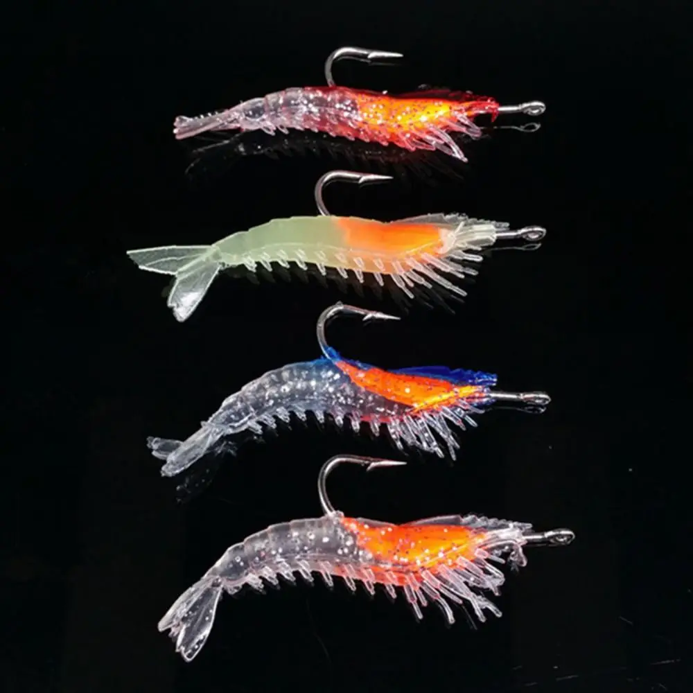 

Artificial Luminous Simulation Shrimp Bait 6cm 3g Shrimp Simulated Soft Bait Shrimp Luminous TPE Artificial Soft Bait