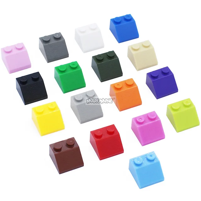 Marumine 30PCS 2x2 Slope Brick Bulk Parts 3039 MOC Classic Building Blocks Roof City Part Create Educational DIY Toy For Kids 6