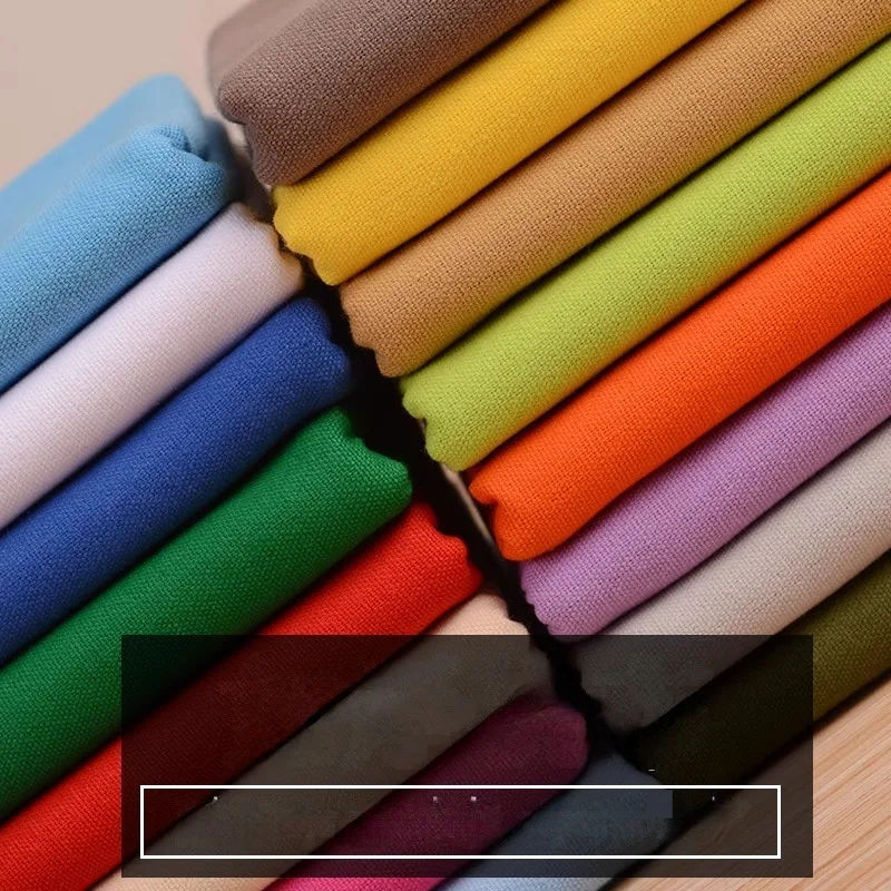 Plain Pure Cotton Thick Canvas Fabrics By The Meter For Sofa Covers Bags Curtains Sewing Wearable Textile Comfortable Breathable cotton canvas fabric