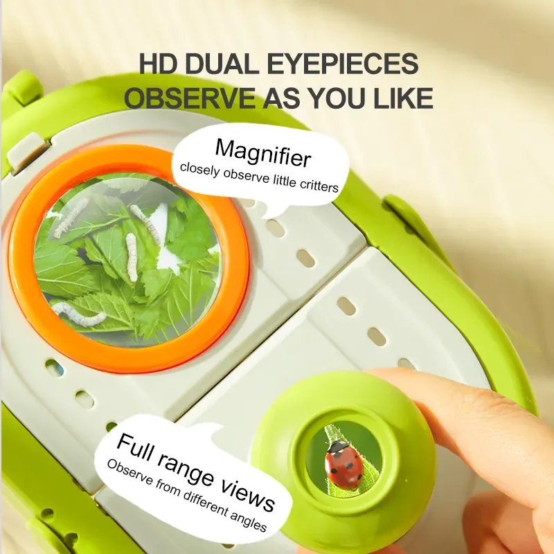 Mideer Bug Viewer Outdoor Insect Box Magnifier Observer Kit Catcher Cage Kids Science Nature Exploration Tools Educational Toy 3