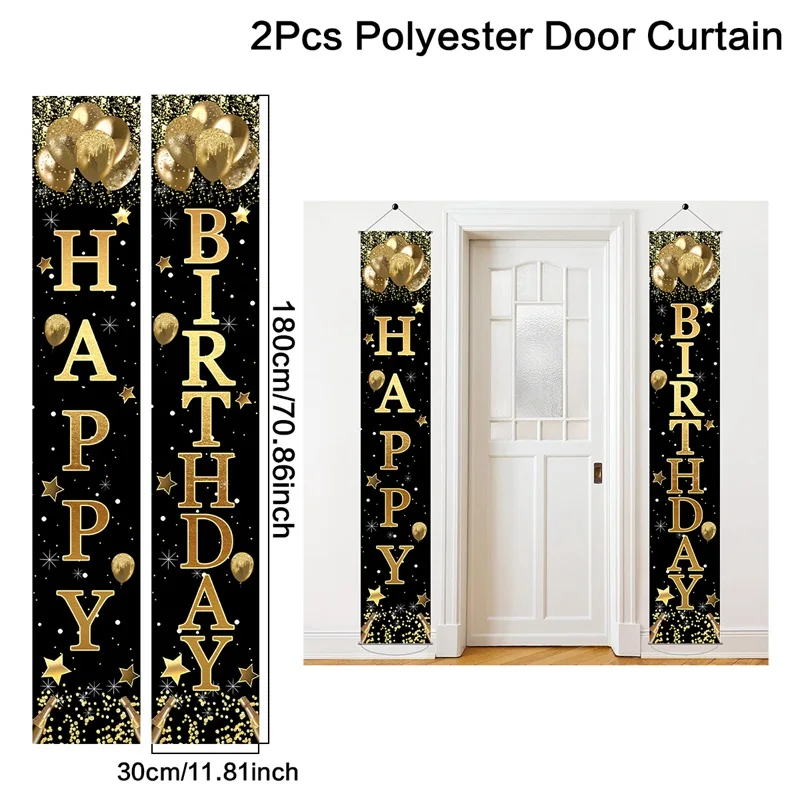 Decoraciones Grandes De Fiesta De Cumpleaños 60 Para Hombres, Decoración Vintage De 60 Cumpleaños Negro Dorado Para Fiesta De Cumpleaños 60, | Compra Online En Yaxa