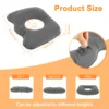 Inflatable Donut Seat Cushion Adjustable Inflatable Donut Pillow Pain Long Sitting Relief Practical Leakproof Chair Seat Cushion 3